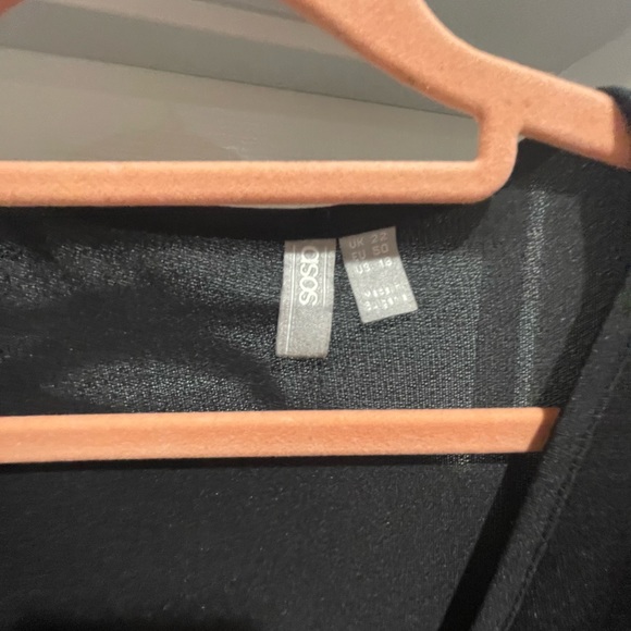 Black Maxi Flutter Sleeve Dress - Picture 2 of 4